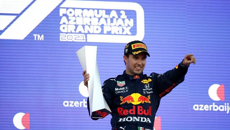 ‘Checo’ Pérez, ganador del GP de Azerbaiyán de F1 2021 (Maxim Shemetov - Maxim Shemetov / AP)