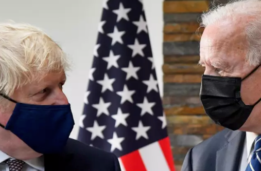Jonson y Biden tras su reunión en Cornualles previa a la cumbre del G7 - Toby Melville/PA Wire/dpa