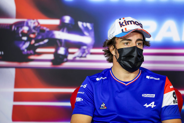 ALONSO Fernando (spa), Alpine F1 A521, portrait, press conference during the Formula 1 Emirates Grand Prix de France 2021, 7th round of the 2021 FIA Formula One World Championship from June 18 to 20, 2021 on the Circuit Paul Ricard, in Le Castellet, France - Photo Antonin Vincent / DPPI
AFP7 /  Europa Press
17/6/2021 ONLY FOR USE IN SPAIN