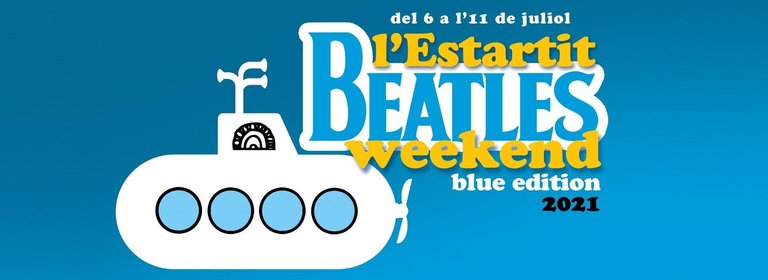 Cartel promocional de la decimoquinta edición del Festival Beatles Weekend de L'Estartit, en Girona.