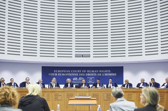 Archivo - Gran Sala Del Tribunal Europeo De Derechos Humanos (Imagen de archivo)
