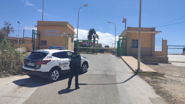 Inmediaciones del lugar donde dos menores no acompañados agredieron a otro en Melilla