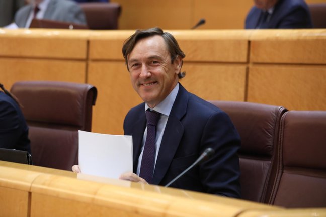 Archivo - El senador del PP Rafael Hernando, durante la segunda sesión del primer pleno de la XIII legislatura, en Madrid (España) a 11 de septiembre de 2019.