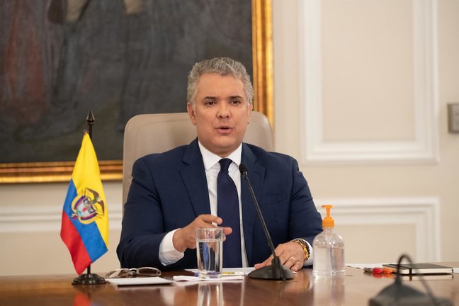Archivo - El presidente de Colombia, Iván Duque