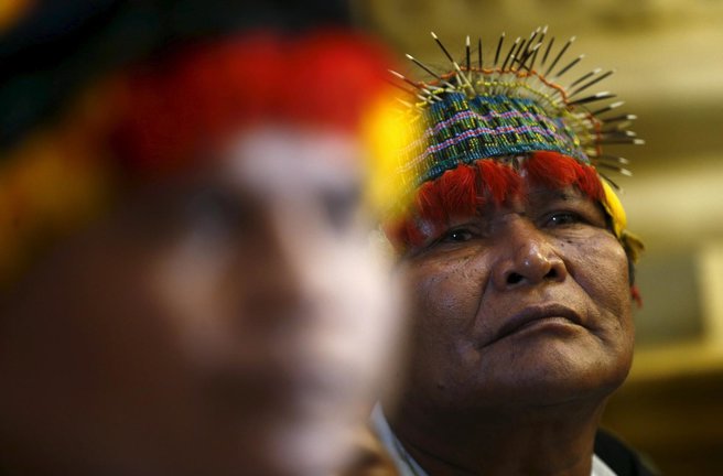 Archivo - Indígenas de la selva amazónica de Perú.