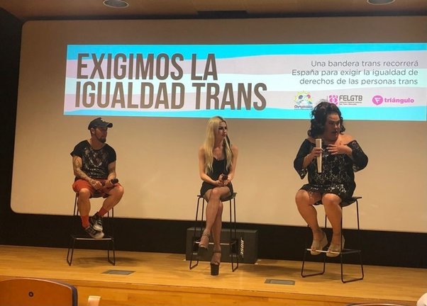 Victor, Espina y Desi, protagonistas de la campaña 'Exigimos la igualdad Trans'