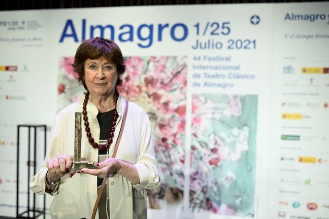 La actir Julieta Serrano recoge el Premio Corral de Comedias 2021 que da el pistoletazo de salida a una nueva edición del Festival de Teatro Clásico de Almagro