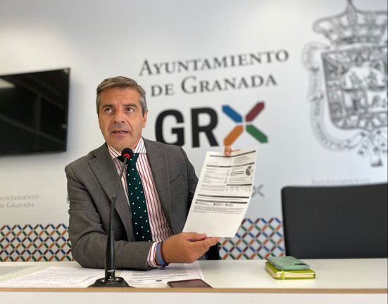 El portavoz del PP en el Ayuntamiento de Granada, César Díaz, en una  imagen de archivo.