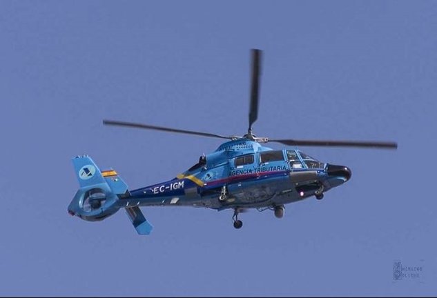 Helicóptero de Aduanas/vigilancia aduanera