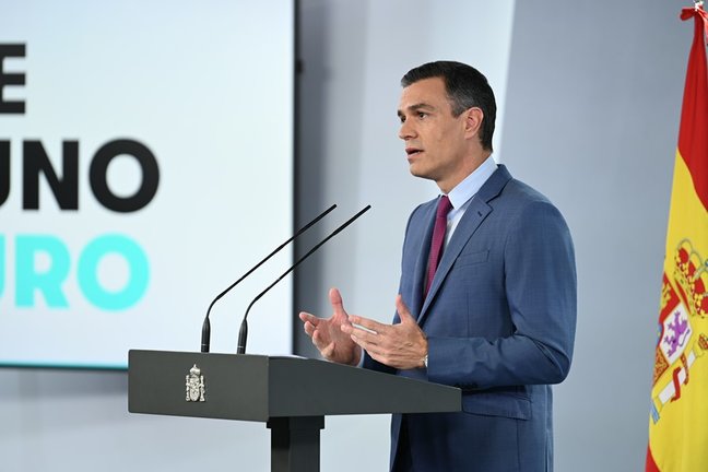 El presidente del Gobierno, Pedro Sánchez, 