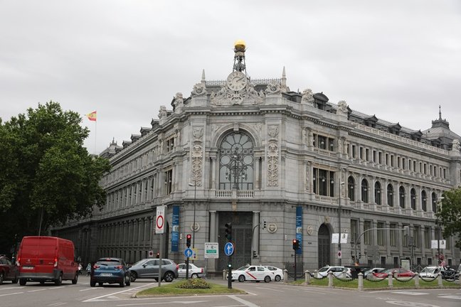 Archivo - Sede del Banco de España el día que ha publicado su informe anual, a 13 de mayo de 2021, en Madrid (España)