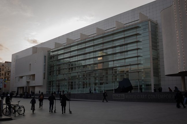 Archivo - Plaza del Museu d'Art Contemporani de Barcelona (Macba), donde se harán las obras de ampliación del museo, el 14 de abril de 2021 en Barcelona (Cataluña).