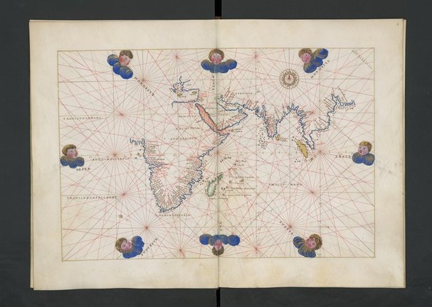 'Atlas Portulano' Manuscrito Del Siglo XVI Donado A La Biblioteca Nacional
