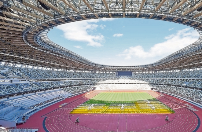 Vista del estadio olímpico de Tokio. / EFE