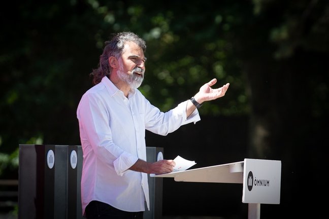 El presidente de Òmnium Cultural, Jordi Cuixart, en una foto de archivo. 