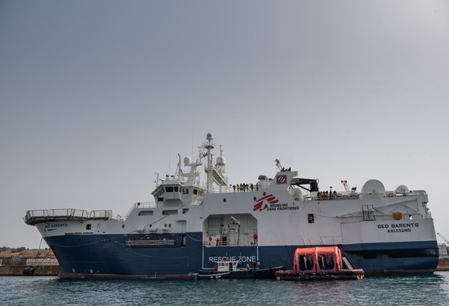 Barco de rescate Geo Barents de Médicos sin Fronteras