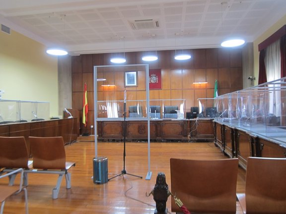 Archivo - Sala de vistas de la Audiencia de Jaén donde se celebró el juicio
