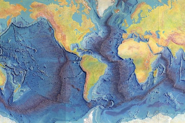 Mapa mundial del suelo oceánico