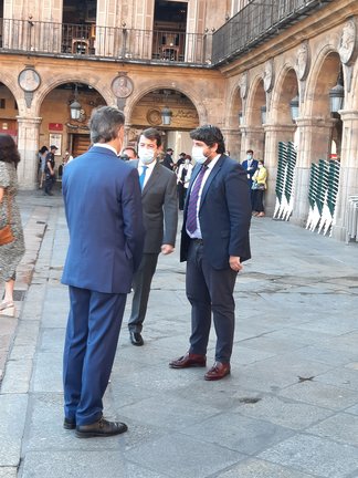 Imagen del presidente del Gobierno murciano en Salamanca