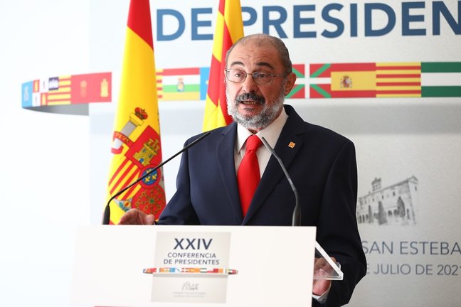 El presidenre aragonés, Javier Lambán
