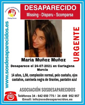 Cartel de SOS Desaparecidos