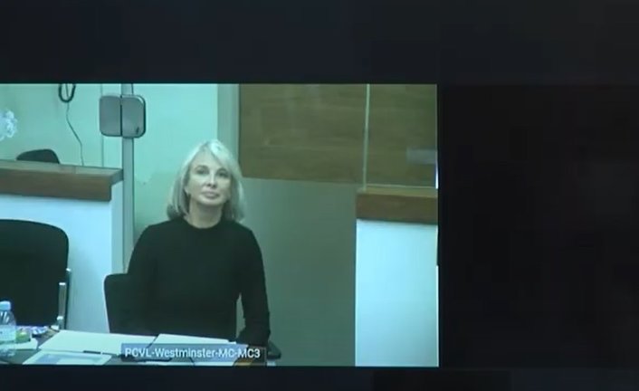 Archivo - Declaración por videoconferencia de Corinna Larsen en el juicio contra el comisario Villarejo.