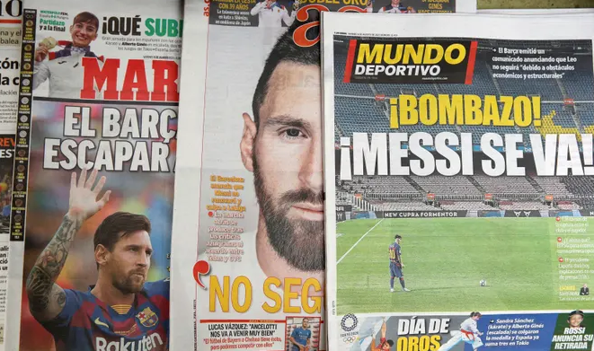 El presidente del Barcelona dice que Messi quería quedarse