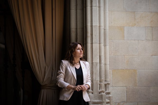 La consellera de Presidencia, Laura Vilagrà, en una entrevista de Europa Press.