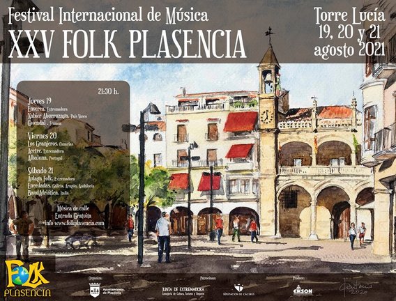 Cartel del festival Folk de Plasencia