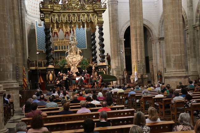 Actuación del Festival Internacional de Música Antigua de Daroca en la Basílica Colegiata de Santa María