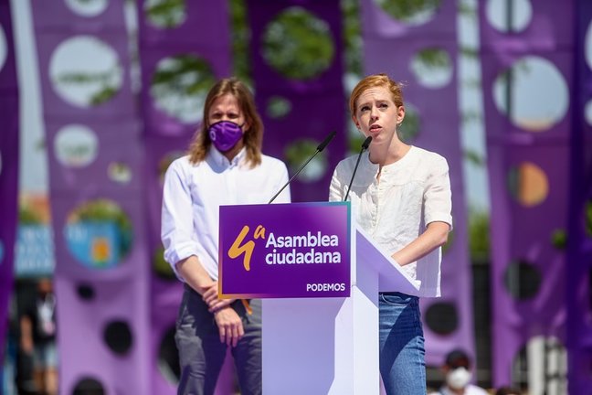 Archivo - La secretaria de Organización de Podemos, Lilith Verstrynge en la IV Asamblea Ciudadana Estatal de Podemos, a 12 de junio de 2021, en el Auditorio Parque de Lucía de Alcorcón, Alcorcón, Madrid, (España).