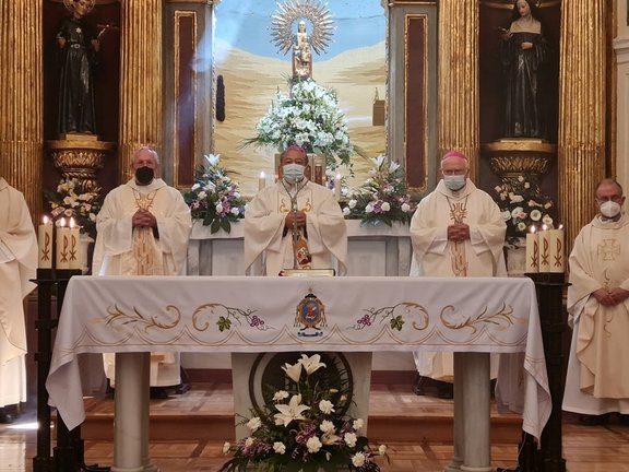 El nuncio de España celebra San Ezequiel Moreno en su visita a la Diócesis de Tarazona.