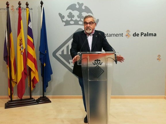 Archivo - Josep Lluís Bauzà, en una imagen de 2017 ejerciendo entonces como portavoz de Cs en Cort.