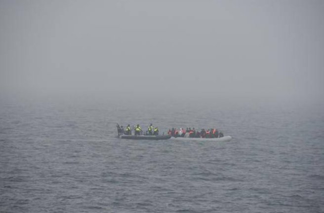 Archivo - Rescate de migrantes en el Canal de la Mancha.