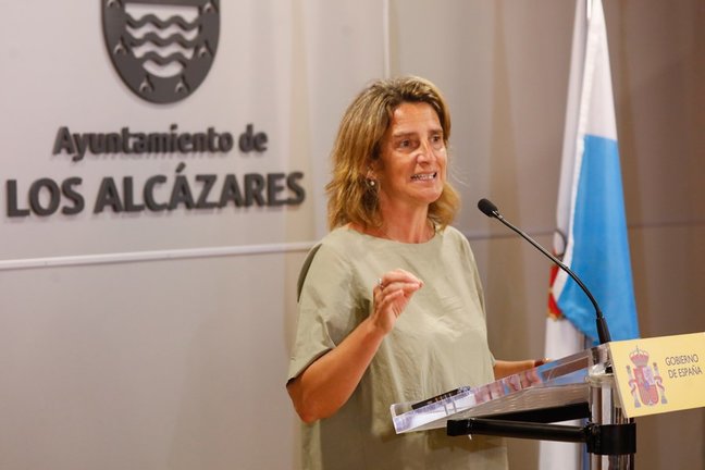 25-08-21 La Ministra  Teresa Ribera En El Ayuntamiento De Los Alcázares
