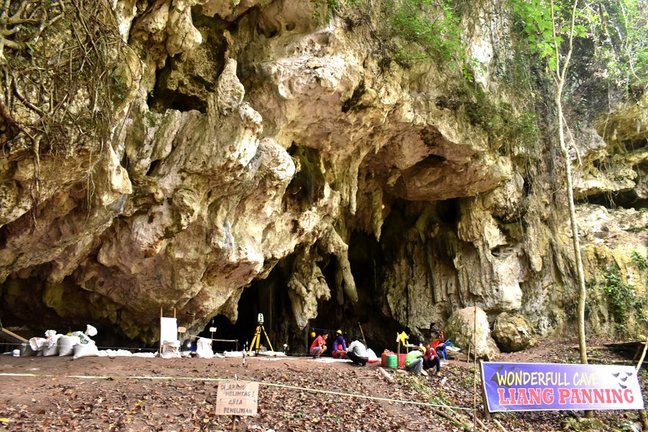 Archivo - La cueva de Leang Panninge en la península sur de Sulawesi, Indonesia