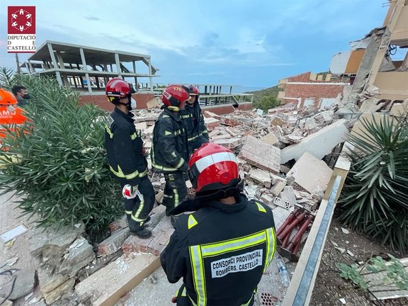 Derrumbe de un edificio en Peñícola