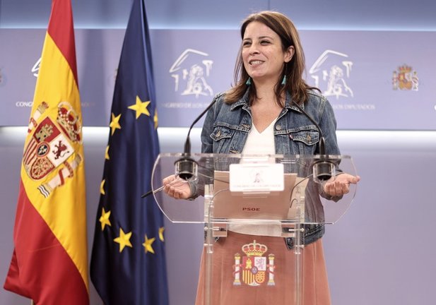 Archivo - La vicesecretaria general del PSOE y portavoz del Grupo Parlamentario Socialista en el Congreso, Adriana Lastra,