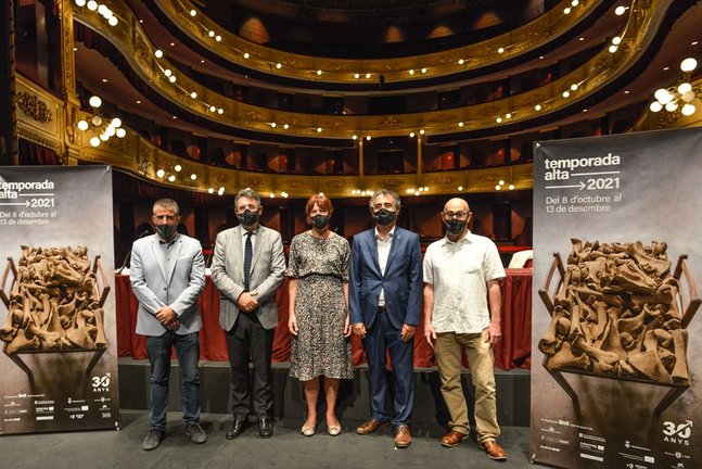 Presentación del festival Temporada Alta de Girona  2021 con su director, Salvador Sunyer.             El festival Temporada Alta de Girona tendrá 106 espectáculos y recuperará el peso de la programación internacional en su 30 aniversar
