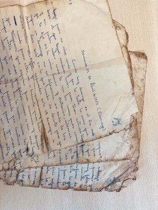 Hallan en el Complejo Ambiental Costa del Sol una carta fechada en 1974 y escrita por un soldado a su novia