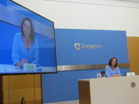 La concejal de VOX en el Ayuntamiento de Zaragoza, Carmen Rouco