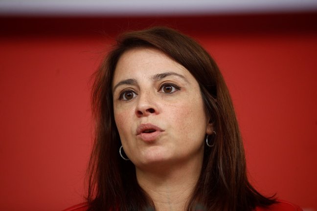 Archivo - La vicesecretaria general del Partido Socialista, Adriana Lastra