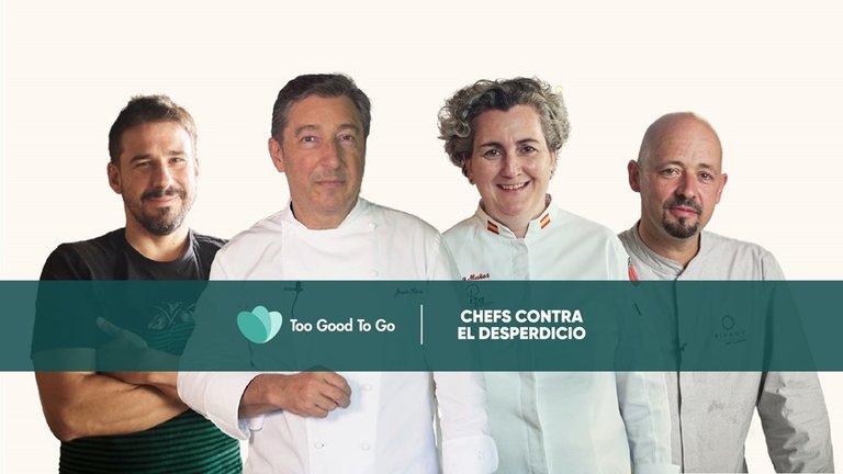 Los chefs Joan Roca, Pepa Muñoz, Javi Estévez e Iñaki Bretal se unen en el proyecto 'Chefs Contra El Desperdicio' de la app 'Too Good To Go'