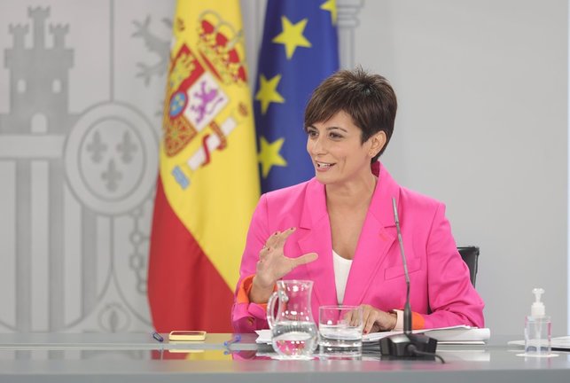 La ministra Portavoz, Isabel Rodríguez, comparece tras la reunión del Consejo de Ministros, a 7 de septiembre de 2021, en Madrid (España). 