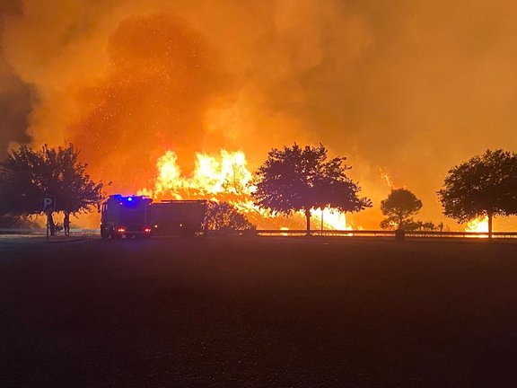 Incendio en Sierra Bermeja