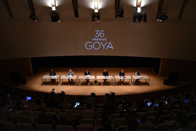 Rueda de prensa de los Goya 2022 en el Palau de Les Arts