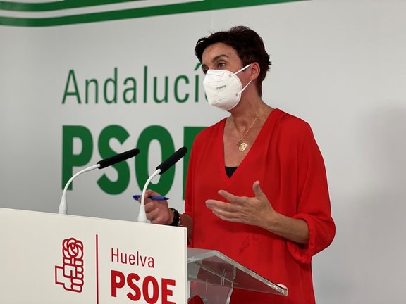 La responsable de Sanidad y Educación del PSOE de Huelva, Susana Rivas.