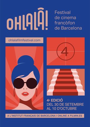 Cartel del IV Ohlalà! Festival de cine francófono de Barcelona.