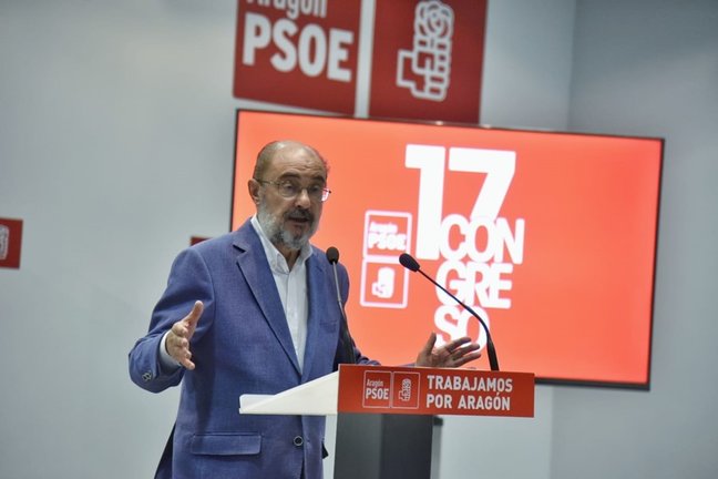 Javier Lambán repetirá como secretario general del PSOE Aragón por tercer mandato consecutivo.