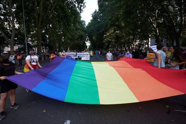 Archivo - Manifestación del Orgullo LGTBI en Madrid.